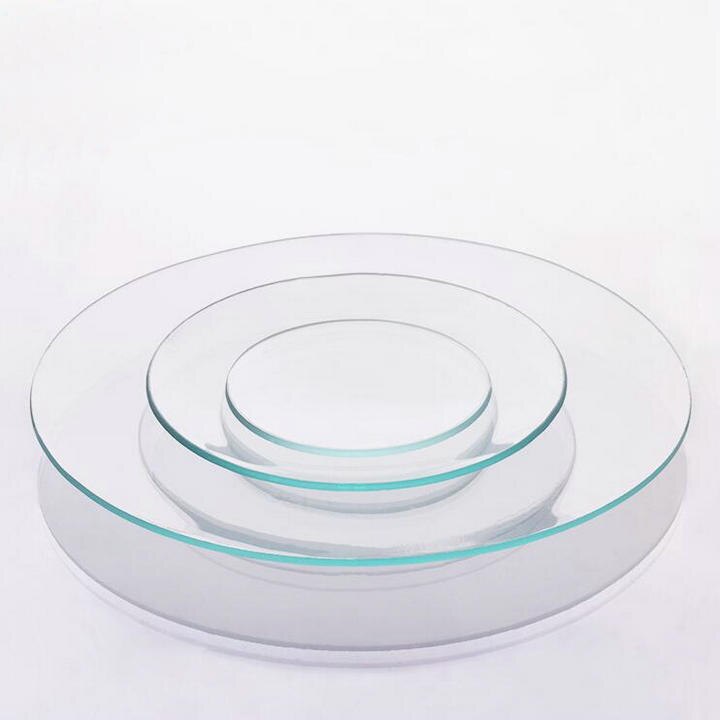 10pcs/lot Flat watch-glass, round glass panes, surface sampling plate dish, glass beaker cover 45/60/70/80/90/100/120mm etc
