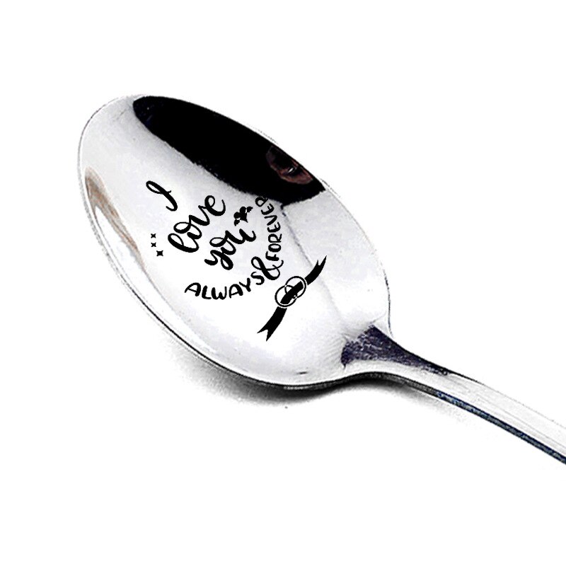 Valentijnsdag Roestvrij Staal Koffie Lepel Verjaardag Cadeau Voor Vriendje Vriendin Wedding Party Servies Decoraties