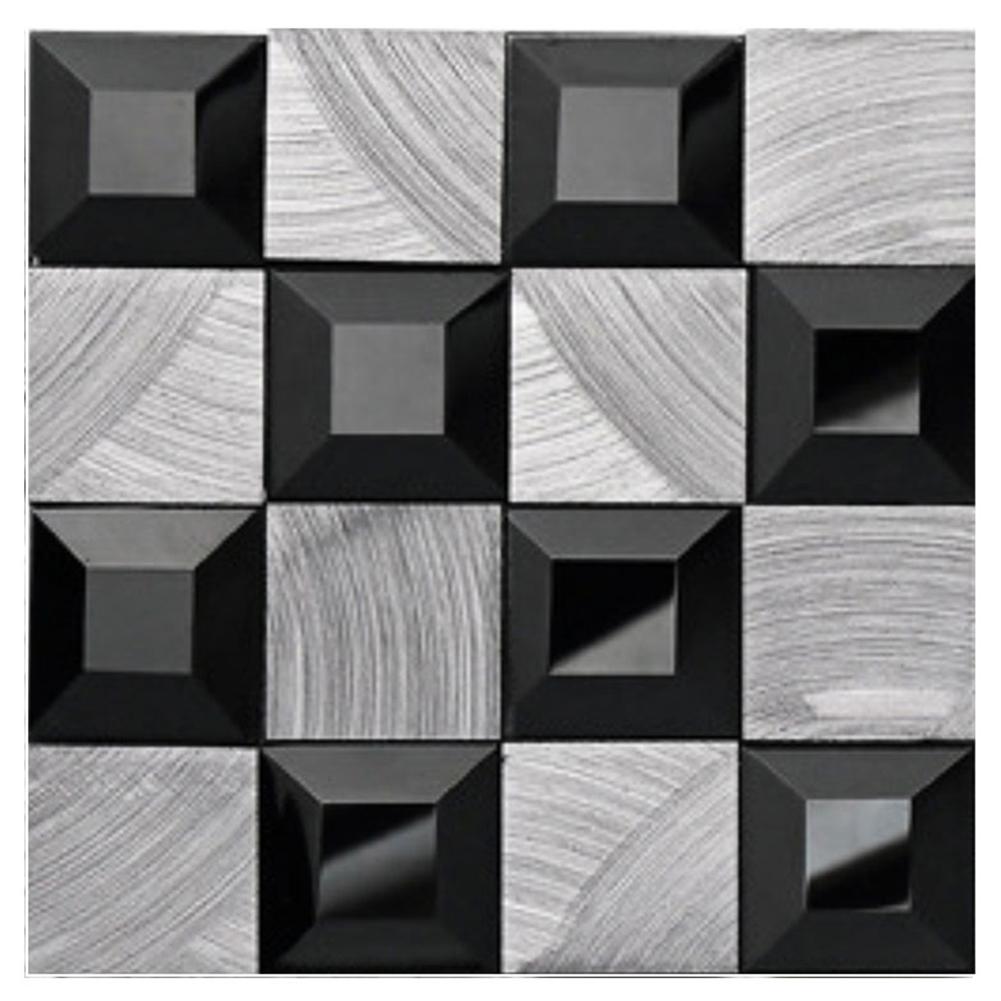 10pcs Mosaic Tile Wall Sticker PVC Waterproof Tiles Decals Kitchen Decor Self Adhesive 3D Mosaic Art Accessories: Gold