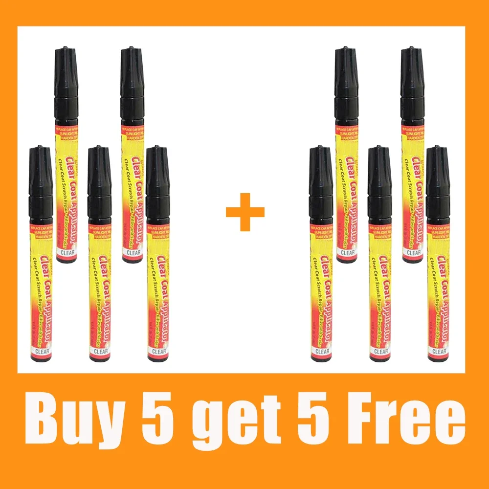 Penna per riparazione graffi auto Penna per ritocco Penna per pittore Riparazione superficiale Applicatore professionale Dispositivo per rimozione graffi trasparente per auto di qualsiasi colore: Argento