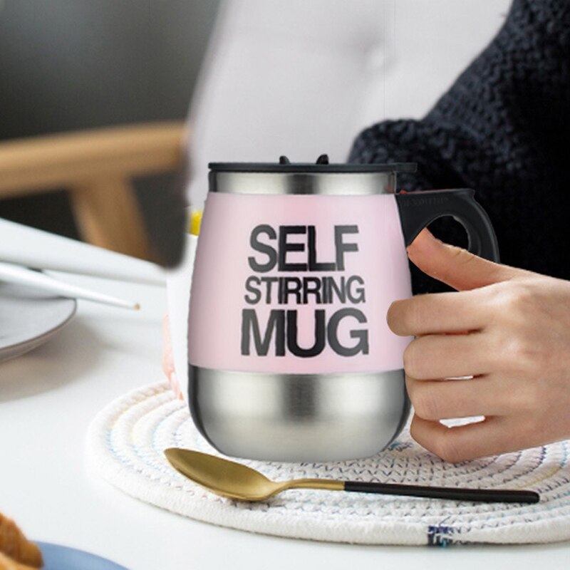 450Ml kubek samomieszający automatyczny kubek mieszający ze stali nierdzewnej robić kawy kubek mieszający kubek Dom gabinet kubek termiczny