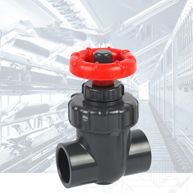 UPVC gate valve plastic valve PVC gate valve flow control valve precision regulating valve handwheel switch valve 1Pcs