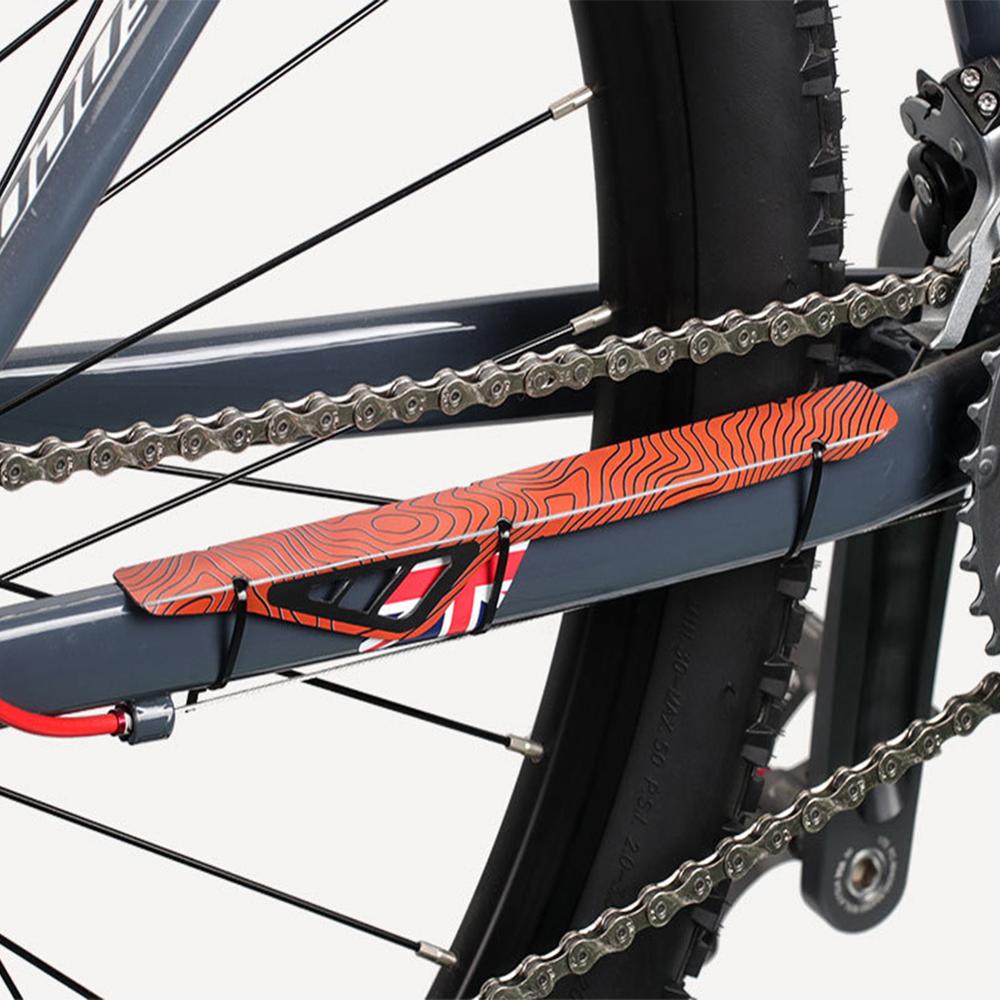 Ztto mtb cykel vejcykel ramme kæde forblive beskyttet beskytter cykel 3 mønstre cykelkædebeskyttelse beskyttelse cykeltilbehør