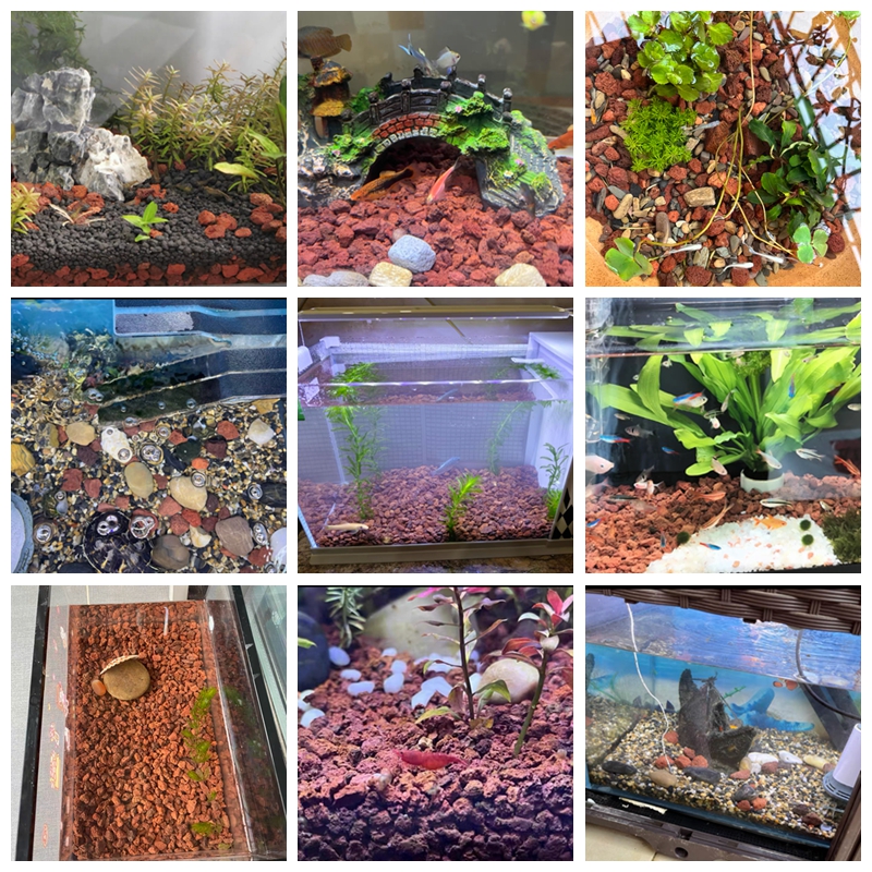 Fish Tank Filter Media Natural Volcanic Rock Stone Aquarium Purifying Water Stone Filter Nitrifying Bacteria Bottom Particles