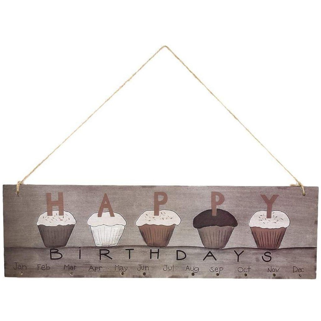DIY Zauberstab Kalender Kuchen Glücklich Geburtstag Holz Kalender Schwimm verwöhnen Erinnerung Bord Hause Moderne Zauberstab Kunst Hängen Dekor