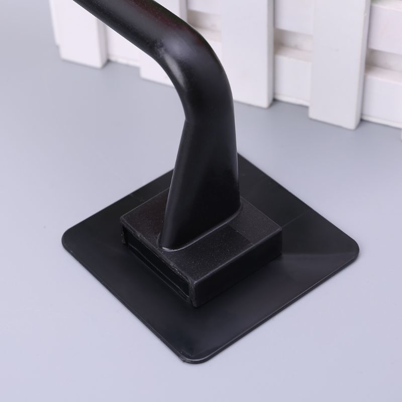 Self Adhesive Wall Mounted Bathroom Towel Bar Shelf Rack Holder Toilet Roll Paper Hanging Hanger