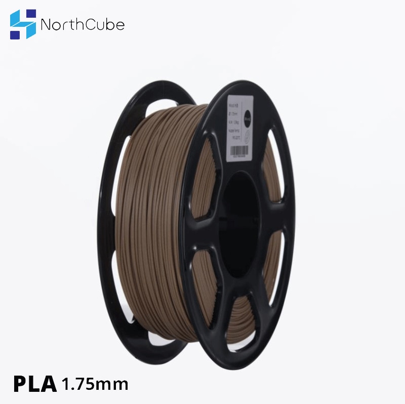 3D Printer Pla Filament 1.75 Mm Voor 3D Printers, 0.8Kg +/- 0.02 Mm Hout Kleur