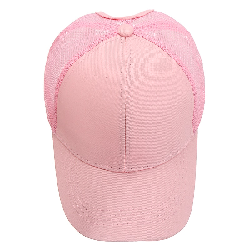 Casquette de Tennis pour femmes, 1 pièce, pour l&#39;été, queue de cheval, Baseball, Snap back, pour filles, pare-soleil, Sport, en maille, blanc/rose/noir/gris/kaki