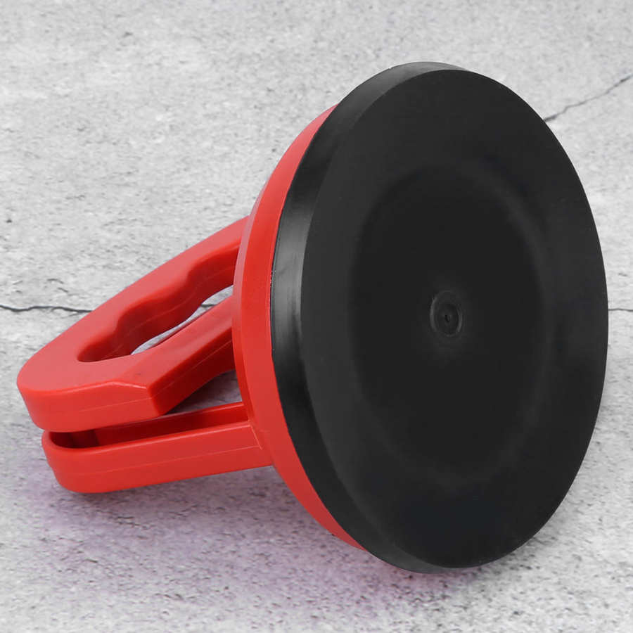 Glass Suction Cup Plate Puller Single Claw Red ABS+PVC Plastic Tile Floor Sheet Lifter Lifting Tool Glass Puller 30 kg / 66.1 lb