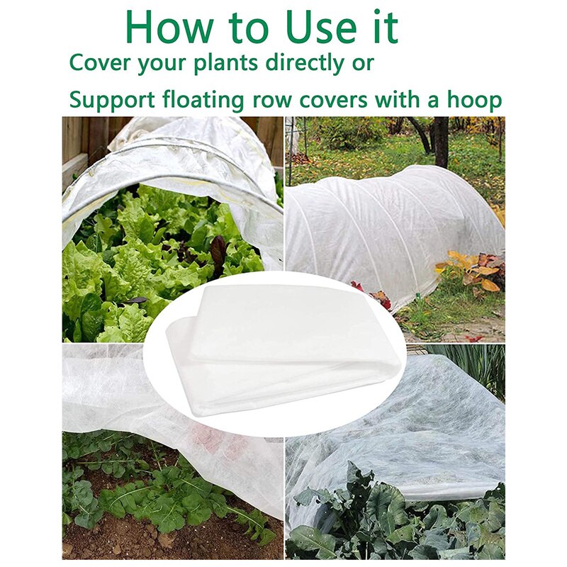 Manta protectora anticongelante para plantas de invierno, cubierta de película protectora de 1,5x10m, manta de tela para proteger árboles frutales en maceta