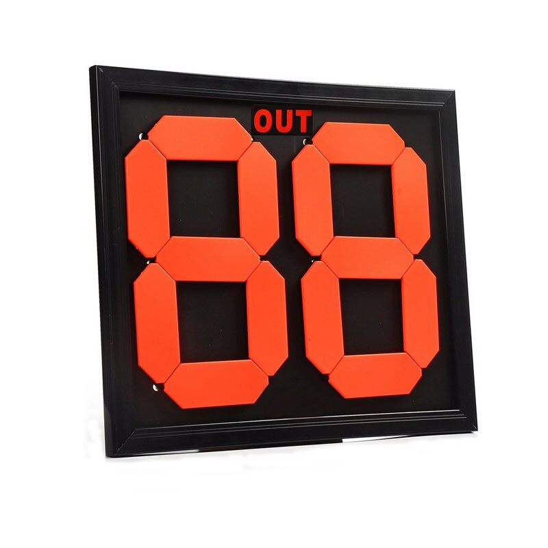 Football Substitute Board 2 Sides Soccer Substitution Plate Sports Referee Change Play Boards