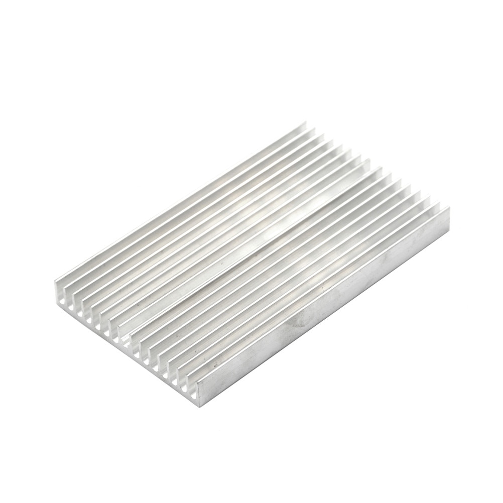 1pcs Aluminum Cooler Radiator Heat Sink Heatsink 100x60x10mm Silver Tone