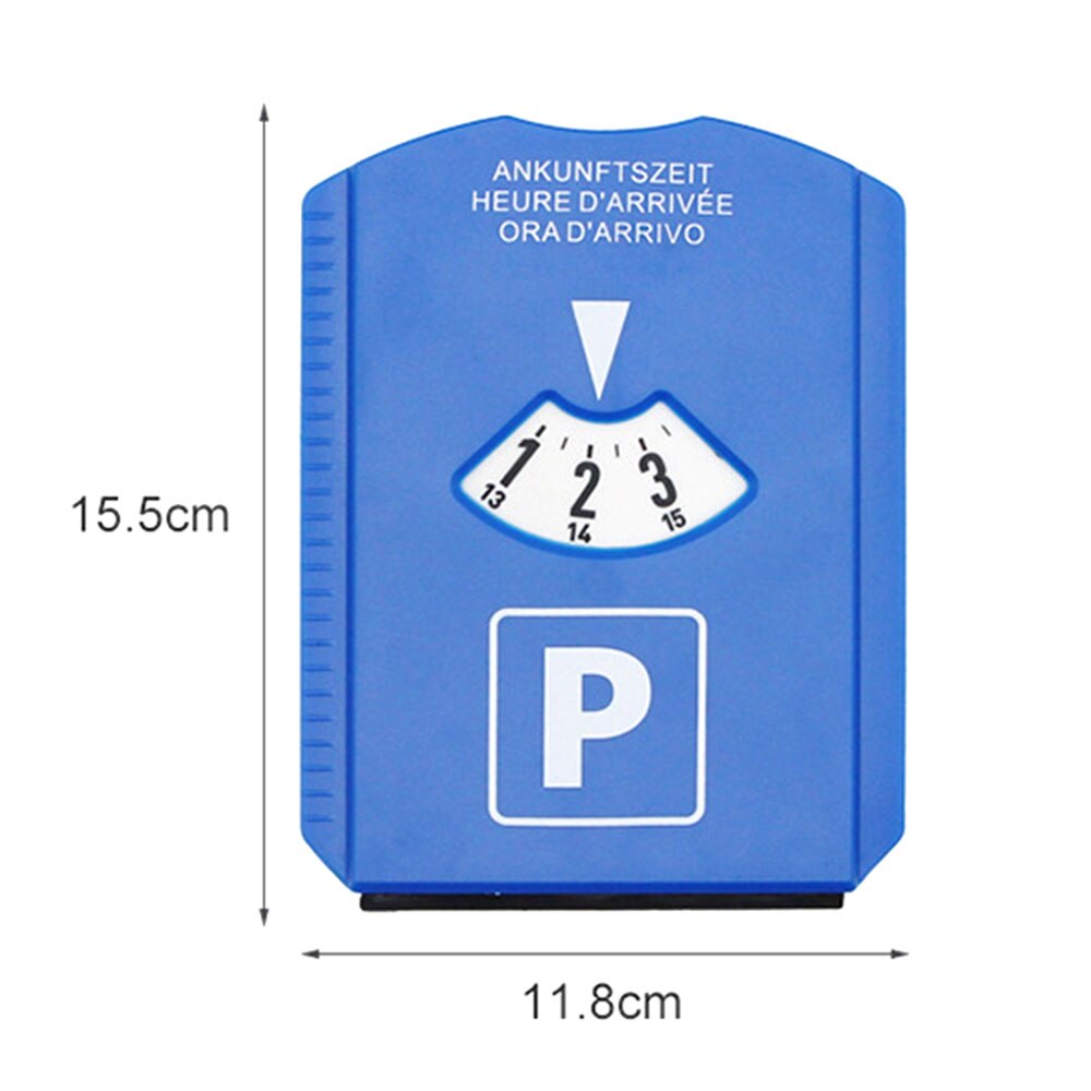 Ice Scraper Tool Car Temporary Parking Timer Snow Removal Shovel Clock Display Area Parking Time Card Tools Turntable