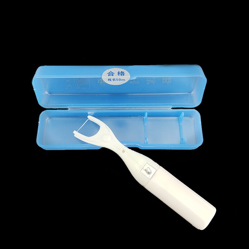 1PCS Ultra Thin Flat Wire Dental Floss Teeth Stick Interdental Brushes Oral Clean Toothpick Tool With Box