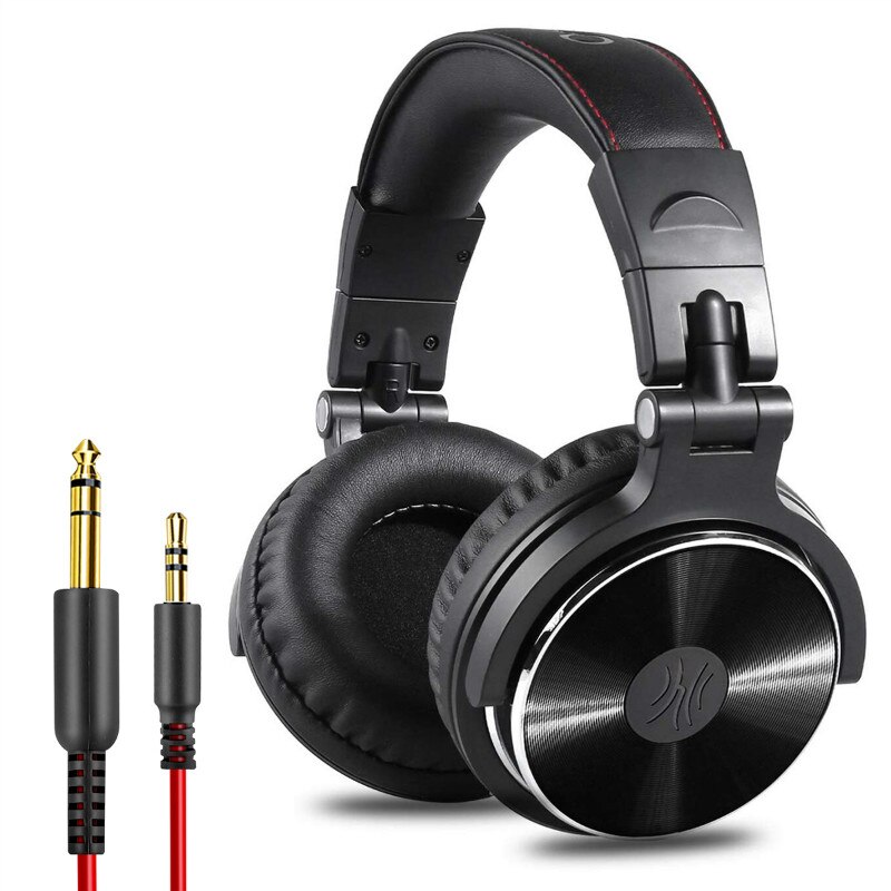 Oneodio rose casque casque de jeu avec Microphone filaire DJ Studio stéréo casque pour PC ordinateur femmes filles: Black