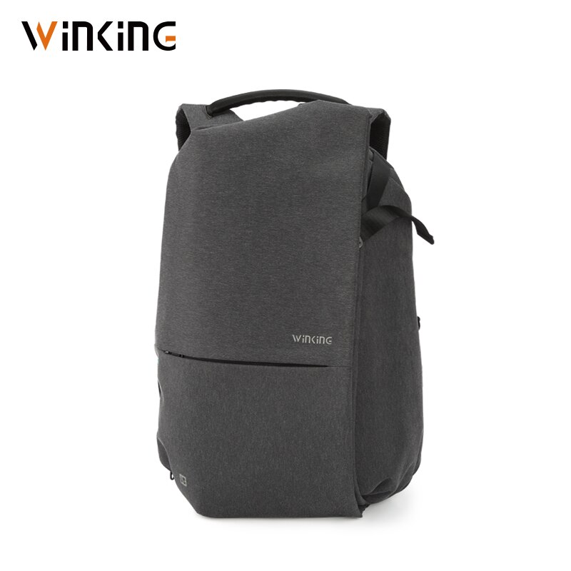 Winking Waterproof Men Backpack 180 Degree Open Rucksack USB Charging Laptop Backpack 15.6 inch School Bags for Teenage Boys: Default Title