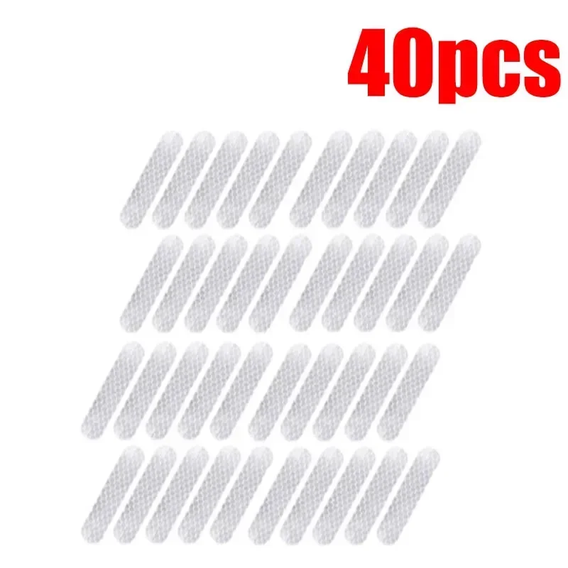 10/40/80pcs Nachtrijden Veiligheidswaarschuwing Reflecterende Stickers Universele Motor Fiets Skihelm Waarschuwing Reflecterende Stickers: Bordeaux