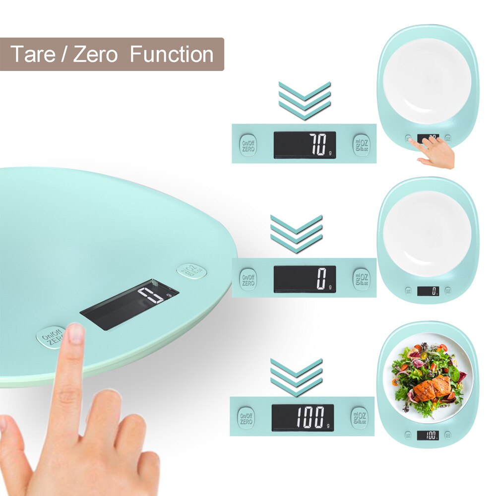 Smart Kitchen Scale10kg Bluetooth APP Electronic Weight Scales Food Balance Weighing Measuring Tool Nutrition Analysis