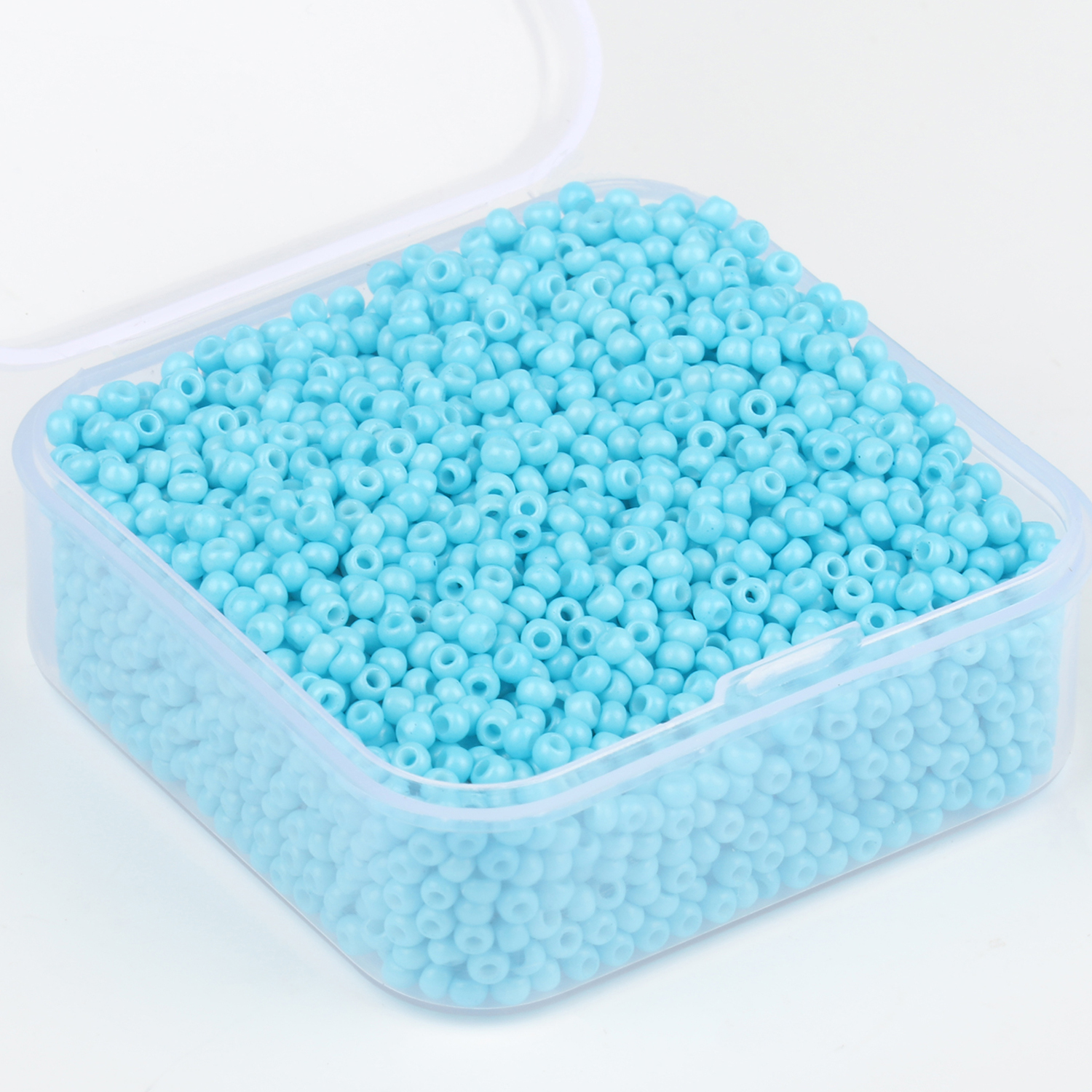 4000 pièces/boîte 2mm breloque perles de rocaille en verre tchèque entretoise perles en vrac pour Bracelet fait à la main collier fabrication de bijoux résultats fournitures: Bleu