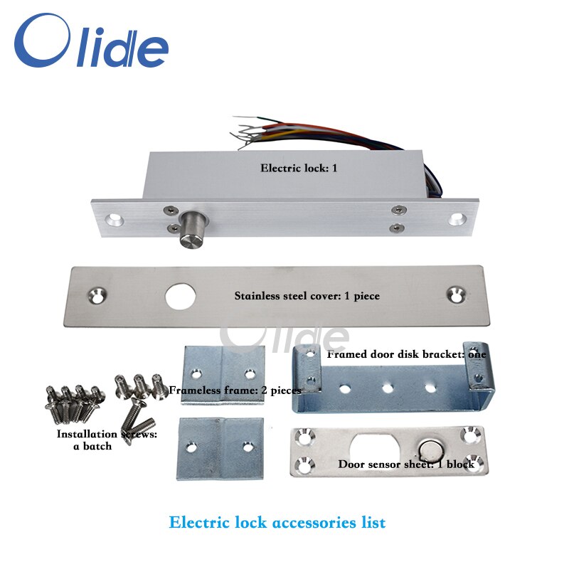 DC12V/DC24V Deur Elektrisch Slot Voor Toegangscontrole Systeem Lock Vertragingstijd Is Instelbaar, Auto Deur Elektrisch Slot