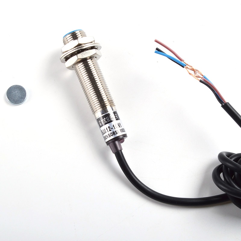 4 Digital LED Red Blue Green Tachometer Gauge RPM Speed Meter+Hall Proximity Switch Sensor NPN 12V Speed Meter Counter