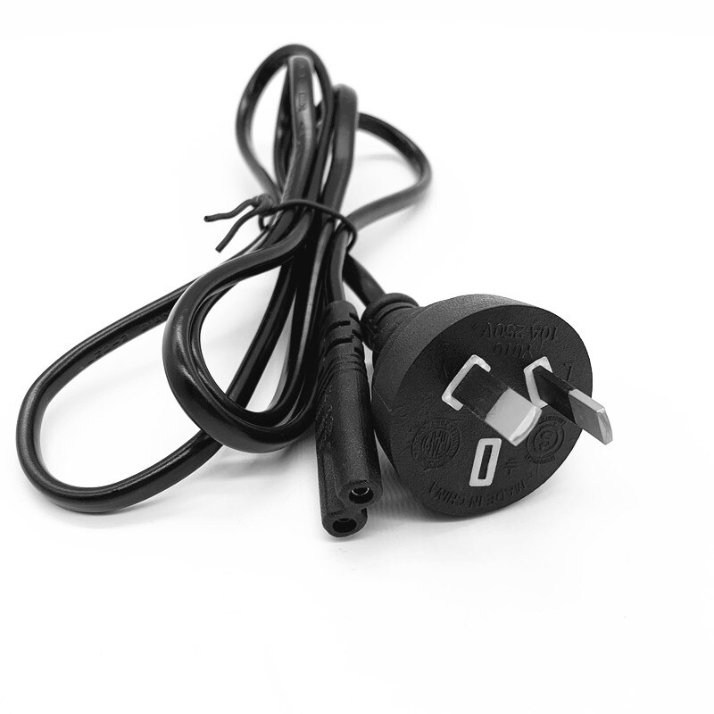 NZ AU Mains Power Cable Lead Cord AU 2-Pin To Figure 8 Plug 1.2M/4FT