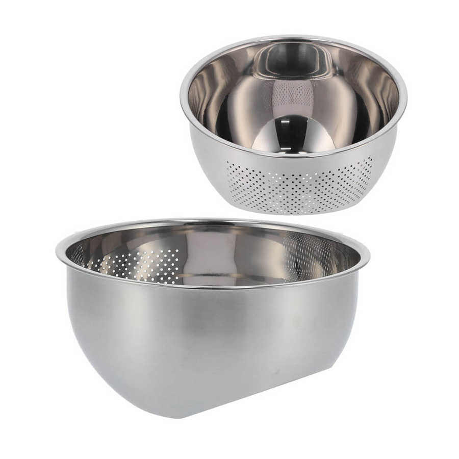 2-in-1 Multifunktions Küche Sieb/Sieb Schüssel Set... – Viceal