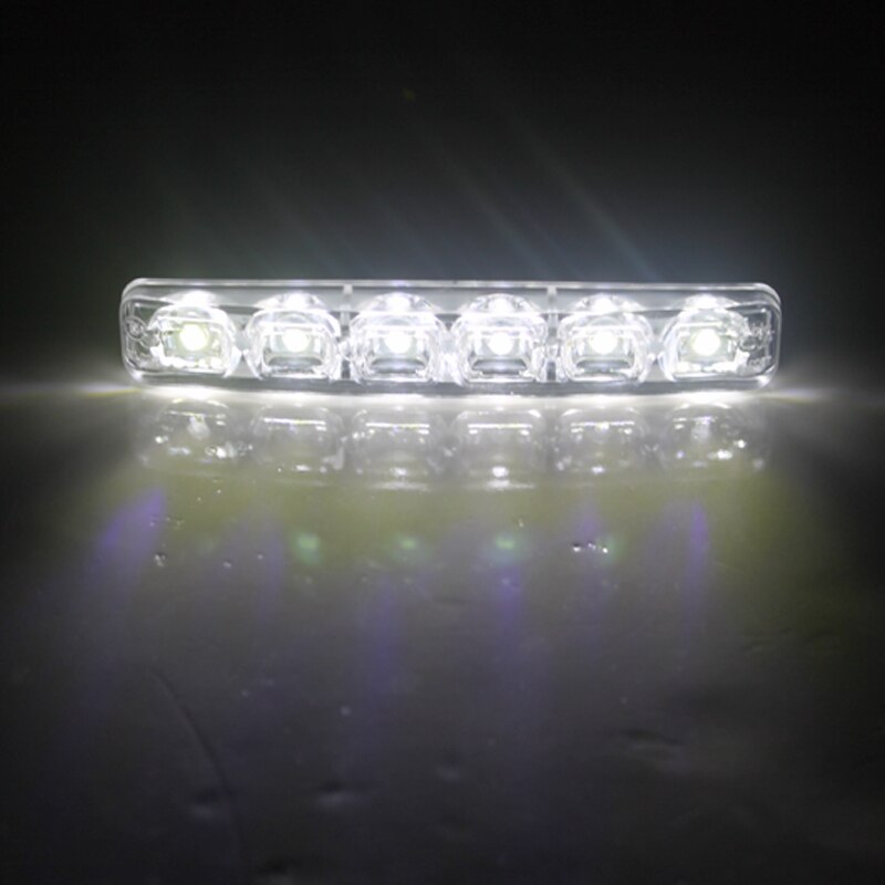 Sunkia super hvid 5050-6 smd 6w universal bil lys dagslys auto lampe drl hjælpelys om dagen