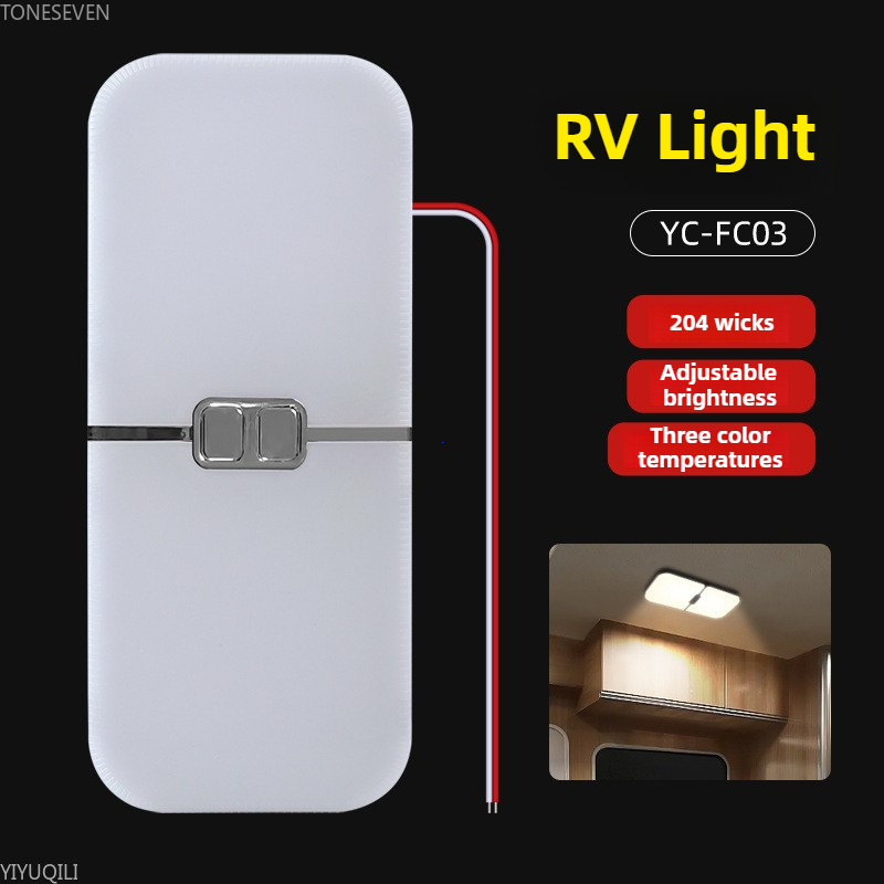 RV Verlichting Interieur 3 Kleuren Camper Verlichting 204 LEDs Dimbare 12 V Led Lampen Armatuur RV Plafond Lichtkoepel