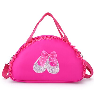 Sac de danse à clochette pour enfants, sac à main en dentelle de grande capacité rose violet noir, sac de danse à clochette pour filles, paquet de bonne: G