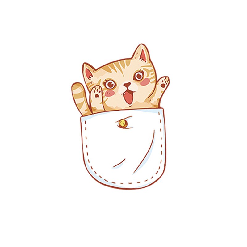 1 pçs bolso gato ferro em chapéus bonito cão remendos verão crianças tecido crachá adesivos térmicos para roupas jeans decoração