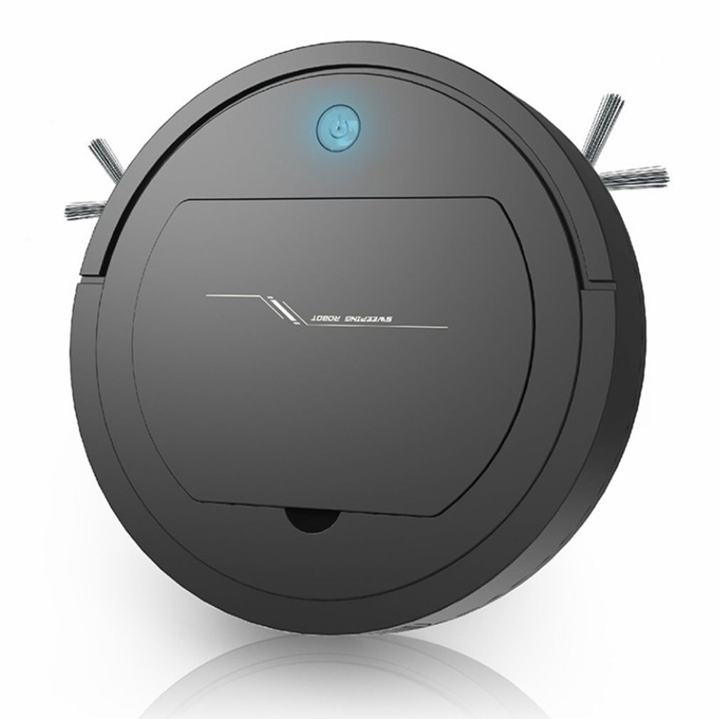 Drie-In-een Multifunctionele Huishoudelijke Veegmachine Smart Stofzuiger Automatische Reiniging Machine: black