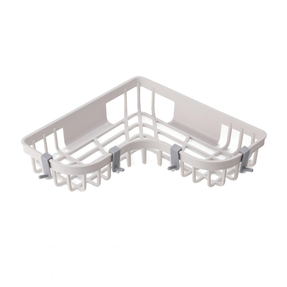 Jabonera De Esquina De Cerámica – Gris Pizarra/plateado Brillante – Reversible, Semiempotrable