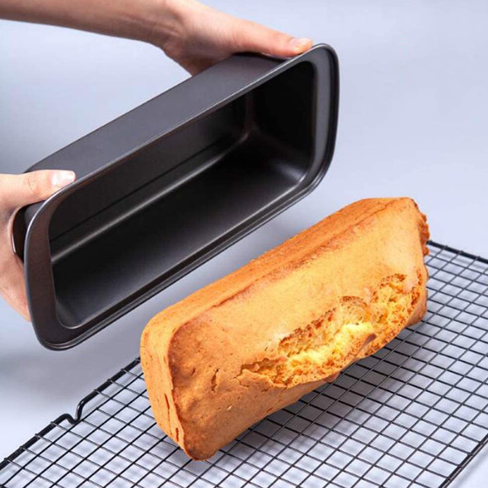 Nonstick Carbon Steel Bakeware Loaf Tins Pan Bread Toast Mould Baking Tray Kitchen Supplies for Breads Cakes Loaves Baking 2 PCS
