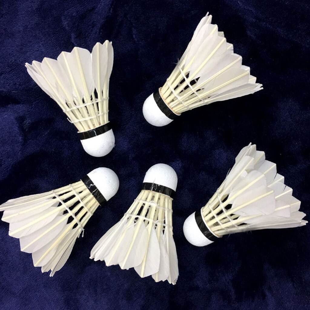 12Pcs White Feather Badminton Ball Shuttlecocks Sport Training Game white badminton wearable#30