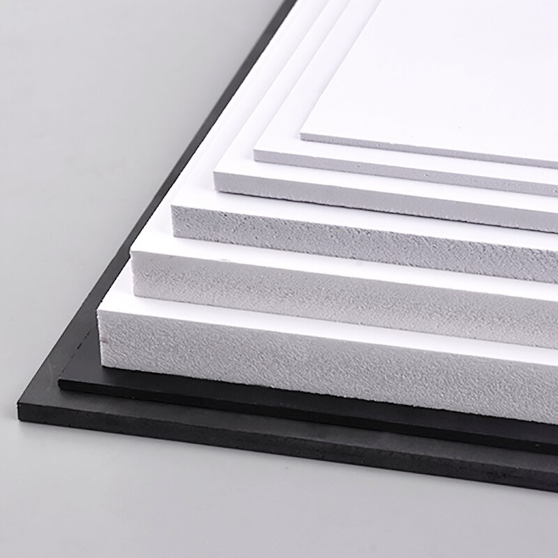 Placa de espuma de PVC, modelo de plástico, arquitectura, blanco y negro