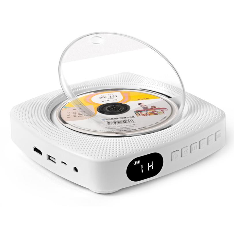 Bærbar cd-afspiller vægmonterbar bluetooth hjemme-fm-radio indbyggede hifi-højttalere med fjernbetjening understøtter  mp3 wma vcd dvd