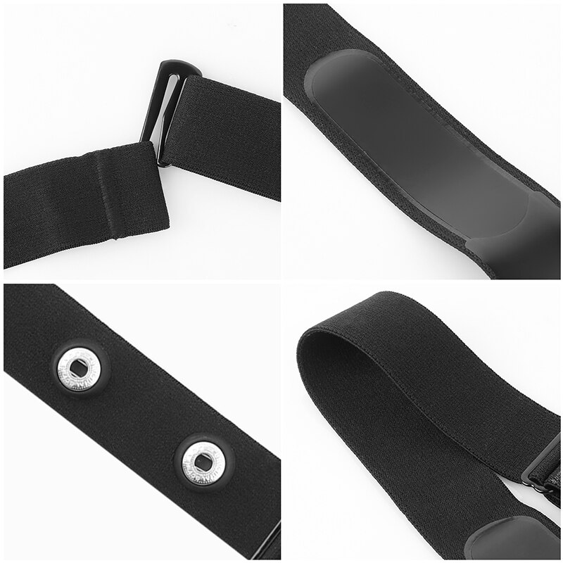 FITCENT 8Pcs Replacement Strap Heart Rate Monitor Chest Soft Adjustable Bands Compatible with Wahoo Tickr Polar H7 Garmin Coospo