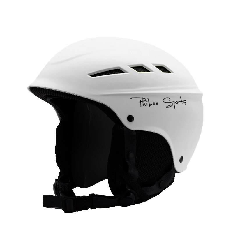 Ouder-kind Ski Helm Schaatsen Snowboard Helm Mannen Vrouwen Kinderen Winter Outdoor Sport Veiligheid Apparatuur Oor Protector Warm Houden: WHITE / L(56-62cm)