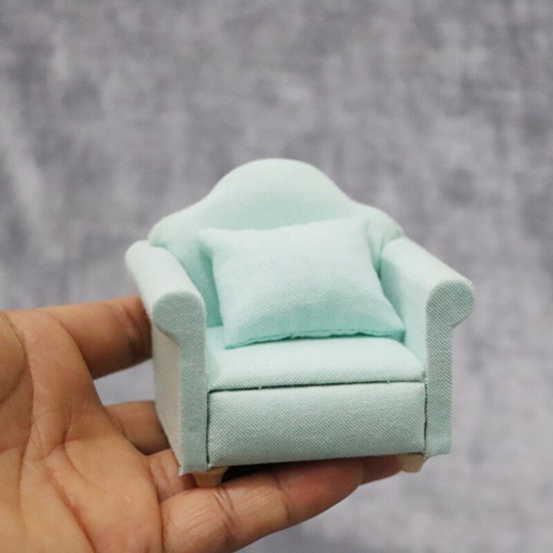 Chair Pillow Stool Sofa For Couch Bed Dollhouse Street Light Lamp Furniture Toys Doll House Decoration Accessories