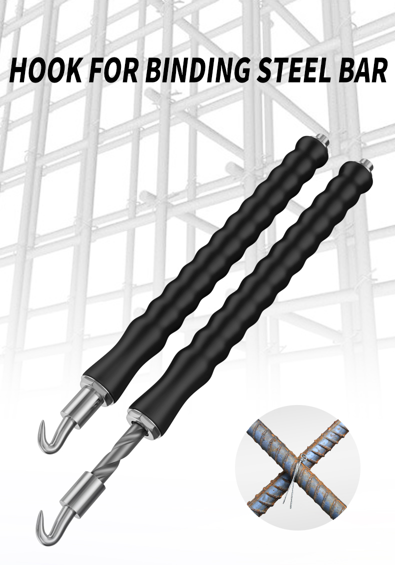 Rebar tier construction site winding tool wire knoting pliers steel wire tring tool steel bar tying hook Semi-automatic