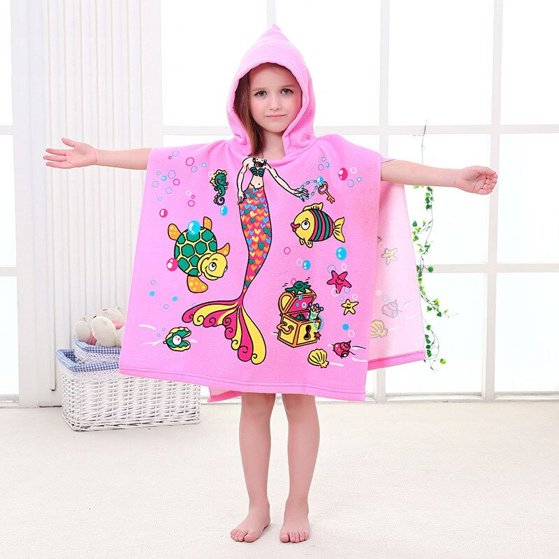 Kinder Bademantel Mädchen Mit Kapuze Kinder Bad Robe Schöne Kind Junge Mädchen Robes Mikrofaser Weichen Strand Pool Ändern Handtuch mit haube: 9