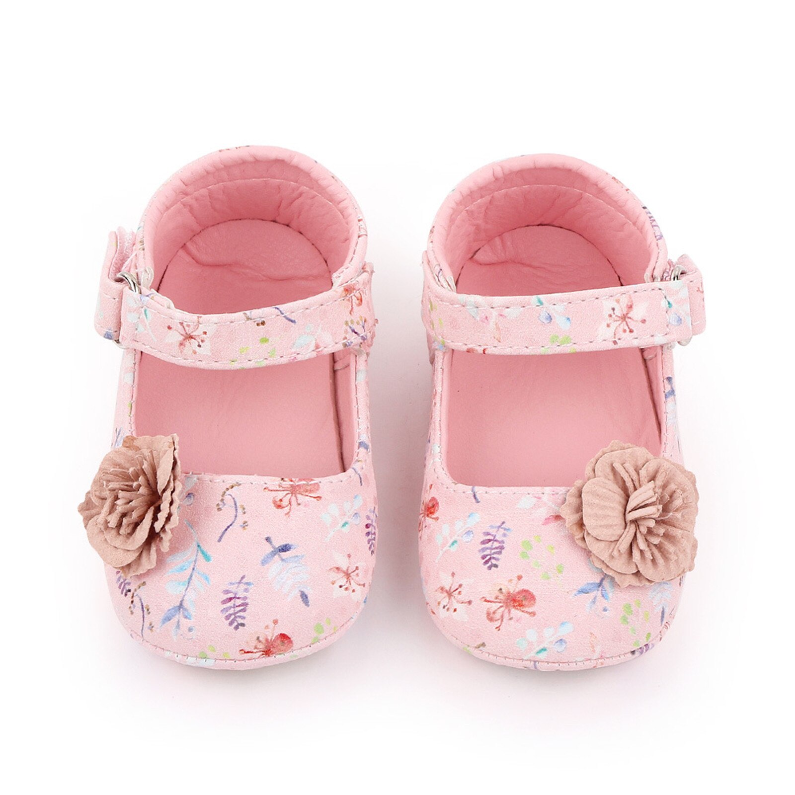 Toddler First Walkers baby shoes Infant Baby Girls Sandals Soft Non-Slip Rubber Sole Summer Flat Walking Shoes Baby Girl Shoes: Pink / 12
