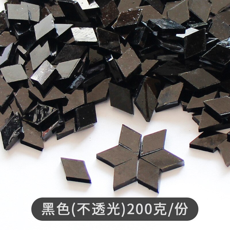 200G Diamant Vormige Glazen Mozaïek Tegels Stukken Ruit Diy Craft Accessoires Mozaïek Maken Materiaal Handgemaakte Kandelaar Lampen