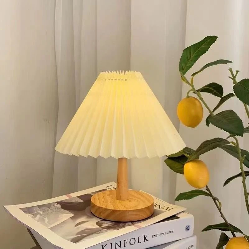 Nordic Geplooide Tafellamp Diy Opvouwbaar 5V Usb 220V Art Sfeer Slaapkamer Nachtlampje Home Decoreren