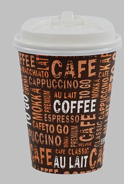 50 Stuks Wegwerp Koffie Cup 250 Ml 400 Ml 500 Ml Melk Thee Drink Cup Party gunsten Paper Cups Met Deksel: cup an lid / 16oz 500ml 50pcs