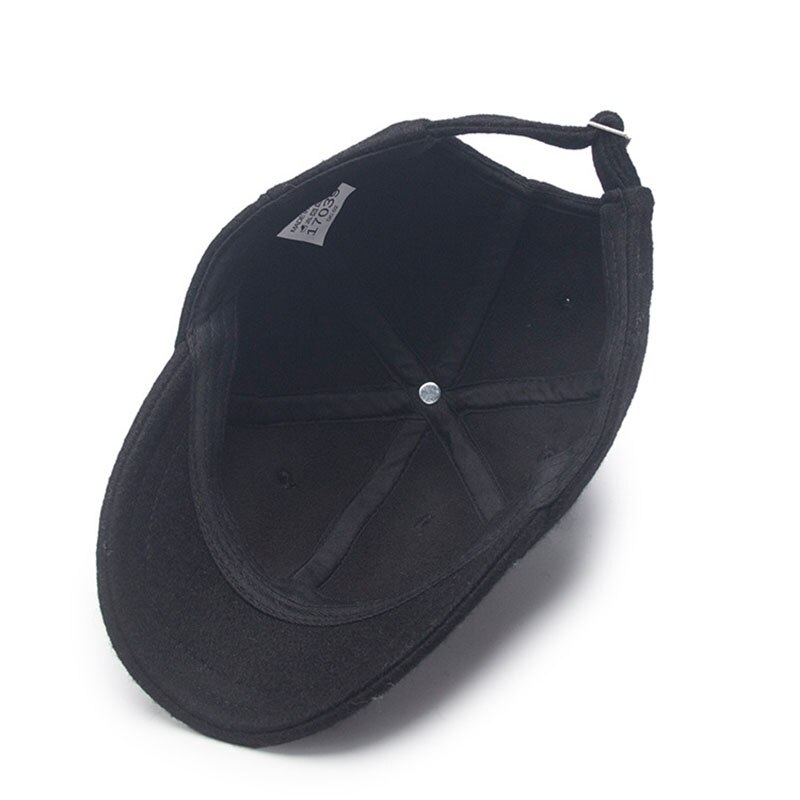 Gorra de béisbol de mezcla de lana de , de Color sólido gorra de béisbol, visera corta para el sol para hombres, gorras de béisbol casuales de combinar para mujeres, Snapback, novedad