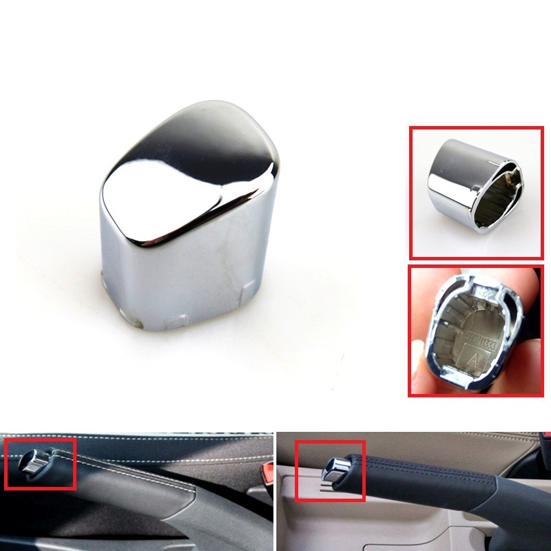 Auto Interieur Accessoires Chrome Handrem Grips Lever Parking Knop Cover Cap Decoratie Shell Voor Polo CROSS 6RD 711 333 EEN
