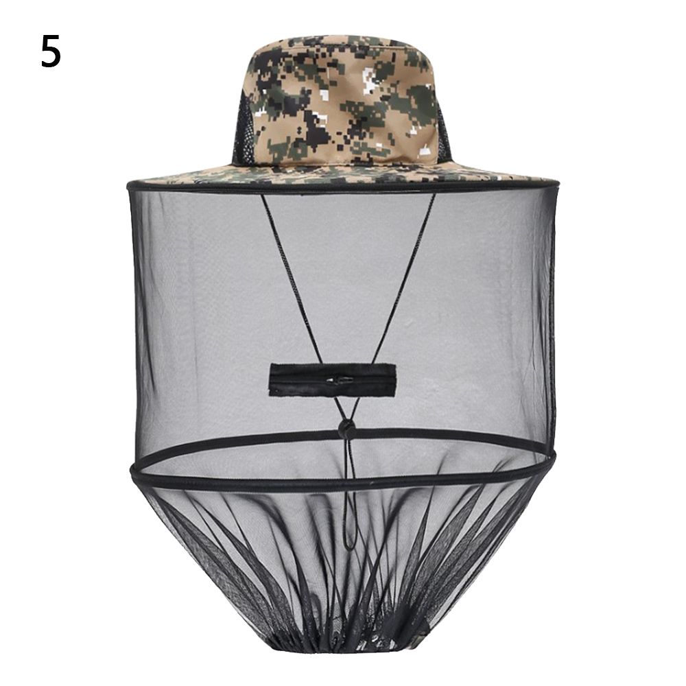 Chapeau anti-moustiques avec filet caché, répulsif en maille, Protection contre les insectes et les abeilles, pour hommes et femmes, Protection solaire d'extérieur, casquette de pêche: MULTI