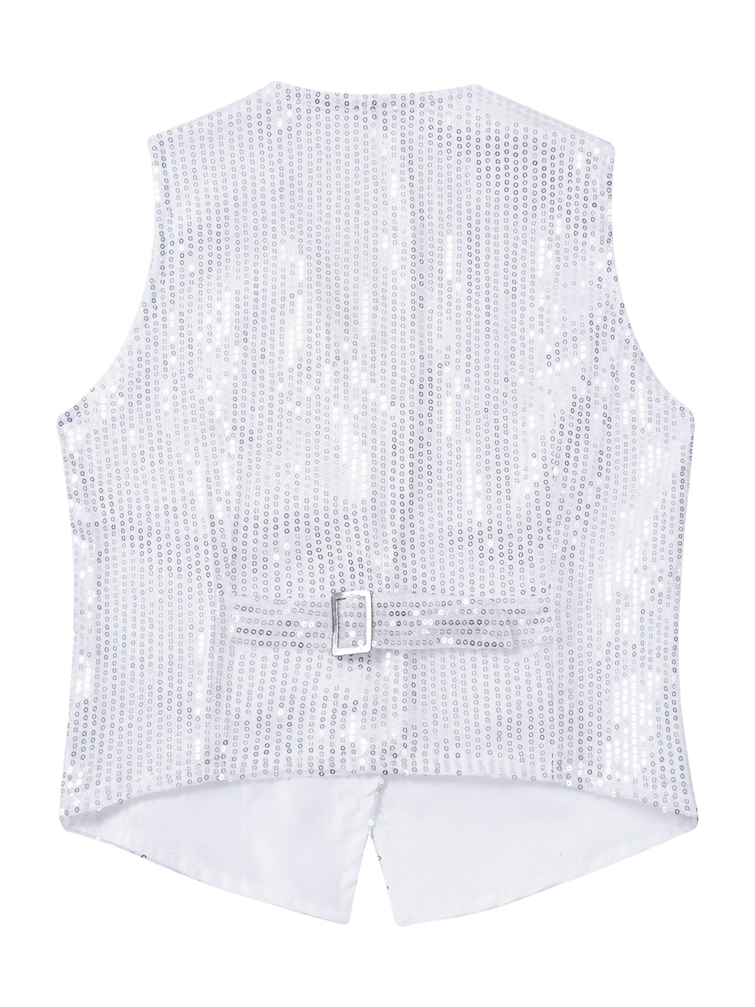 Gilet sans manches à paillettes pour filles et garçons, tenue de soirée, de bal, de Jazz et de danse